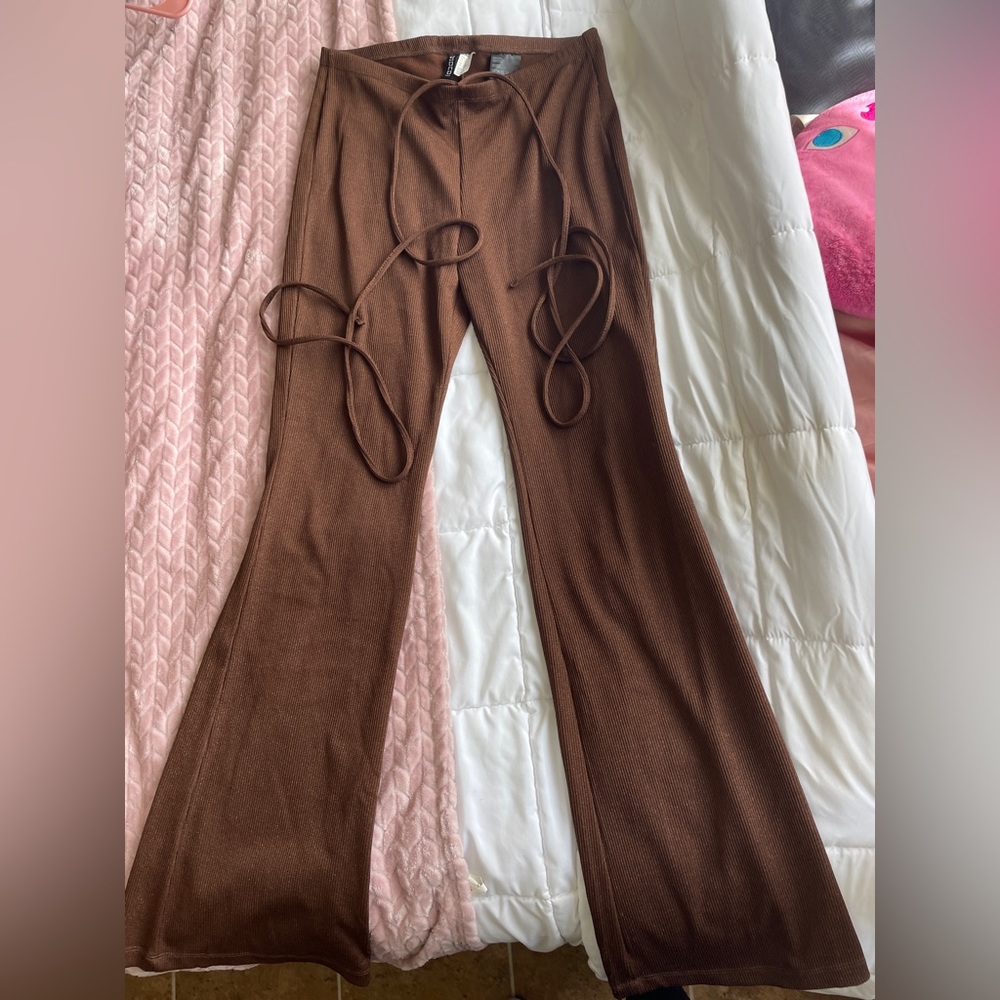 Glitter Flare Pants with straps